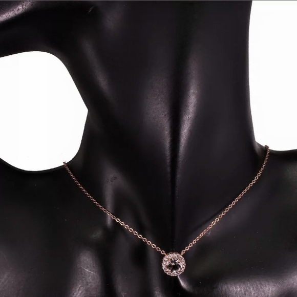 SOLD Natural Morganite 14K over 925 Pendant Chain - Picture 4 of 5